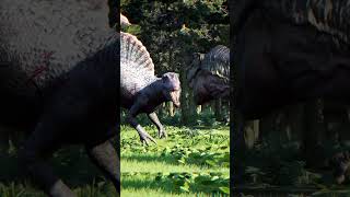 🦖Trex Bull vs Spinosaurus Alternative Ending jurassicworld jurassicworldevolution2 dinosaur [upl. by Drabeck]