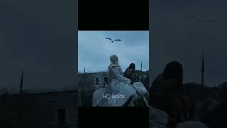 Daenerys arrives at winterfell 😈🥵💥 edit gameofthrones dragons [upl. by Yartnoed]