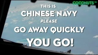 China Warns US Navy Plane Over Disputed Spratly Islands  Coconuts TV [upl. by Niwre]