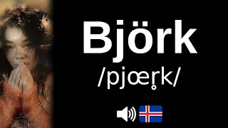 Comment bien prononcer Björk [upl. by Branham44]