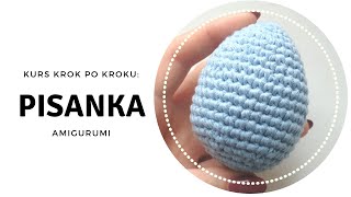 Pisanka amigurumi Prosta szydełkowana maskotka na Wielkanoc  tutorial krok po kroku [upl. by Norvin393]