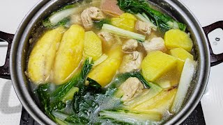 Nilagang Baboy with Saging na Saba Patatas at Pechay [upl. by Llemar472]