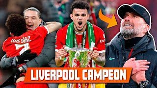 LUIS DIAZ REACCIÓN l KLOPP LLORA x HINCHAS l LIVERPOOL CAMPEON l MEJORES MOMENTOS Vs CHELSEA [upl. by Yasdnyl]