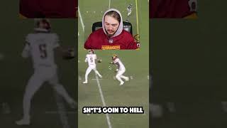 This play was a complete CLUSTER F thursdaynightfootball eagles commanders nfl reaction [upl. by Silletram]