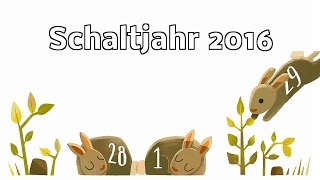 Schaltjahr 2016 🐸 29 Februar 2016 📅 Der geschenkte Tag 📆 Google Doodle DE [upl. by Kunin276]