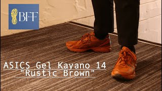 GEL KAYANO 14  Earthenware quotRustic Brownquot Everything you could want in an Asics Sneaker [upl. by Ardnik]