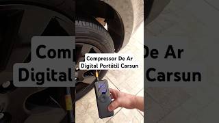 Compressor De Ar Digital Portátil Carsun Calibrador de Pneus [upl. by Donahoe229]