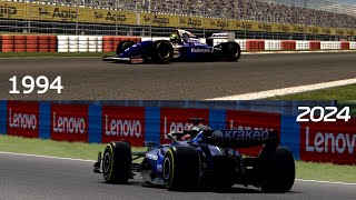 Imola 1994 VS 2024  Williams FW16 amp FW46  Assetto Corsa [upl. by Einrae]