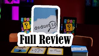 DEDUCTIO  Deduction Card Game Review [upl. by Ybanrab]