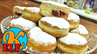 116 Berliner Krapfen Pfannkuchen selber machen  KanalELF  Rezepte [upl. by Aimar]