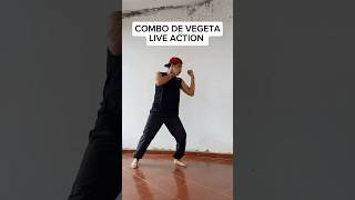 Combo de Vegeta Live Action 🤯 vegeta dragonball dragonballz fyp pelear aprender dbz [upl. by Ymerej]