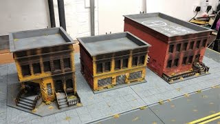 Simple Zombie Apocalypse MDF Building Painting Techniques [upl. by Nannahs]