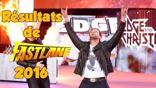 Résultats de Fastlane 2016 [upl. by Haney268]