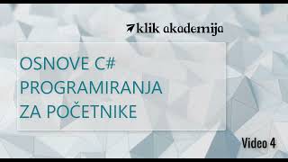 Osnove C programskog jezika  video 4 [upl. by Biles195]