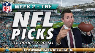 NFL WEEK 2  THURSDAY NIGHT FOOTBALL BETTING PICK amp ANALYSIS BY PhD in STATS nflweek2 [upl. by Suolevram266]