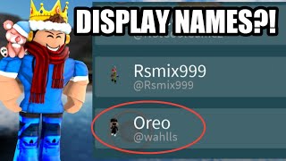 ROBLOX DISPLAY NAMES ARE OUT [upl. by Lesnah]