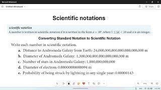 Scientific notation of numbers a  10n [upl. by Iiette]