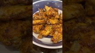 Lets make wings in the air fryer Hot Sauce 1 cup hot sauce 1 stick butter fyp wings delicious [upl. by Hagile935]