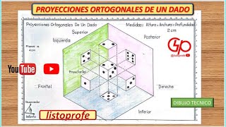 PROYECCIONES ORTOGONALES DE UN DADO [upl. by Inait]