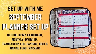 September Budget Planner Set Up  Budget Goals  Budget Planner Set Up 2024 [upl. by Einal]