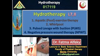 Hydrotherapy L7 Hydroagents Aquatic Pool exercise Whirlpool Pulsed Lavage with Suction and NPWT [upl. by Nonnad]