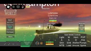 Lusitania sinking roblox [upl. by Rufus365]