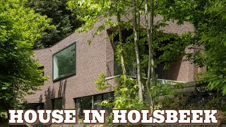 HOUSE IN HOLSBEEK  The Modern House is Fully Enveloped by Nature in a Forested Area in Belgium [upl. by Darlleen375]