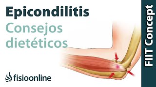 Alimentación nutrición y consejos dietéticos para la epicondilitis o codo de tenista [upl. by Matthei]