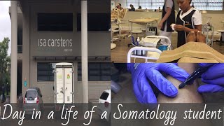 DAY IN A LIFE OF A SOMATOLOGY STUDENT  EPILATION  SOUTH AFRICAN YOUTUBER  VLOG1 [upl. by Ahsiekim563]