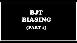 BJT BIASING  PART 1 In Malayalam English [upl. by Farver]