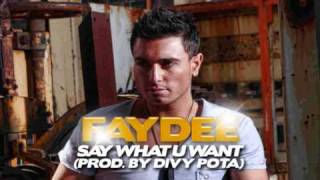 Faydee  Say What You Want Prod By Divy Pota [upl. by Abekam]