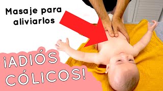 Cómo ELIMINAR GASES recién nacido 👩🏻‍🍼👶🏻 MASAJE para aliviar los cólicos [upl. by Galliett]