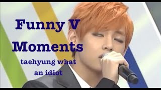 Funny Moments  BTS V Bangtan Bomb Weekly Idol Interviews Rookie King [upl. by Fortunato]