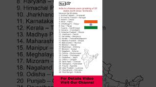 India’s States and Union Territories shorts youtubeshorts short indiangeography indianmaps [upl. by Riek668]