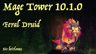 Feral Druid  Mage Tower 1010  Dragonflight gear  no heirlooms [upl. by Oicaro559]