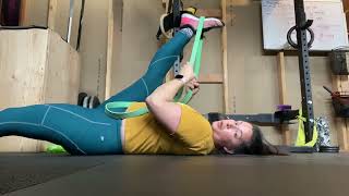 Supine hamstring stretch with me [upl. by Lippold307]