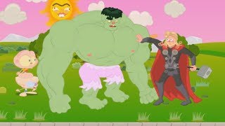 Mongo e Drongo Guerra Civil  Parte 2  Thor e Hulk entram na dança  desenho animado [upl. by Ahsinrev]