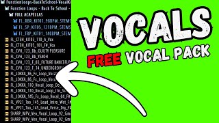 Free Vocal Sample Pack  Royalty Free Vocals  Vocal Sample Pack  By functionloops [upl. by Norward]