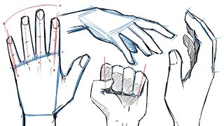 How to Draw HANDS and HAND POSES [upl. by Swarts]