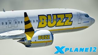 XPLANE 12  BUZZ 737MAX WARSAWSTOCKHOLM [upl. by Catha]