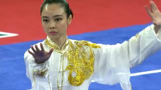 Asian Games 2018 Lindswell Kwok INA  Womens Taiji  1st  975  Wushu [upl. by Slifka]