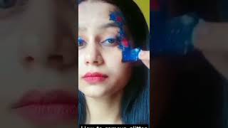 Glitter Eyeshadow Remove Hack✅🤯 glittereyeshadow glittereyeshadowhack eyeshadowremovehack viral [upl. by Brander]