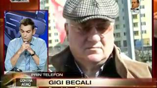 Mitică Dragomir și Gigi Becali se înjură la GSP TV [upl. by Bocyaj]