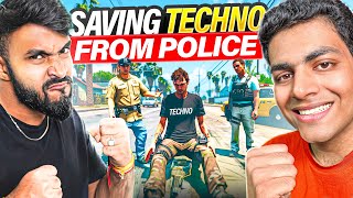 We Saved Techno Gamerz From Police  Assassin Family  GTA 5 Grand RP 67 [upl. by Salaidh]