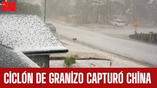 ¡Granizo gigante y huracán azotan a China ¡Momentos de miedo en Guizhou [upl. by Ysteb]