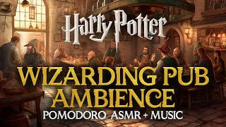 2h Pomodoro Session in The Leaky Cauldron ✏️🍺 Harry Potter Study Hogwarts ASMR Ambient Sounds Timer [upl. by Kata86]