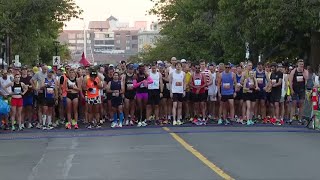 Thousands hit the pavement in first full Royal Victoria Marathon since 2019 [upl. by Ainitsirc637]