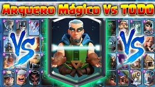 Arquero Magico Vs Todas las cartas de Clash Royale [upl. by Artimid]