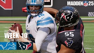 Detroit Lions vs Houston Texans  Madden NFL 25 Simulation madden25 [upl. by Remas]