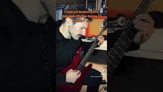 “Lethargica” is an absolutely destructive riff meshuggah djent progmetal metal riff [upl. by Johm61]